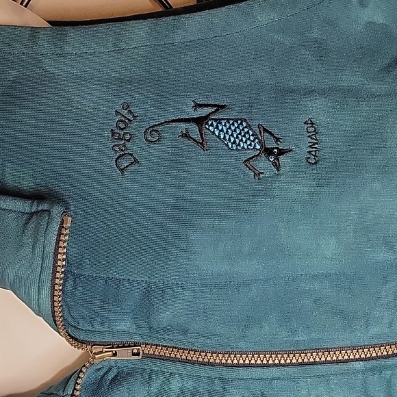 Dagoli Vtg Y2K Vest ~ Tribal Native Art Zip-Up Cotton Mens Sz S/P ***NWT - Picture 2 of 9